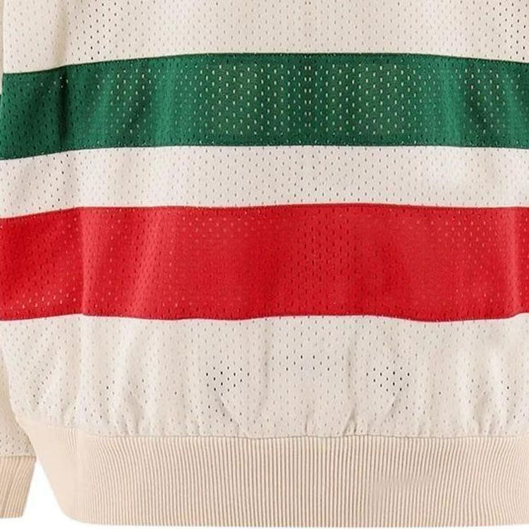 Gucci Mesh Fabric Zip Jacket 'Off White Red' 737369-XJFFK-9212