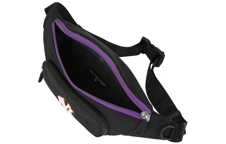 MLB NY New York Yankees Retro Logo fanny pack Black Purple 32BGC2011-50L