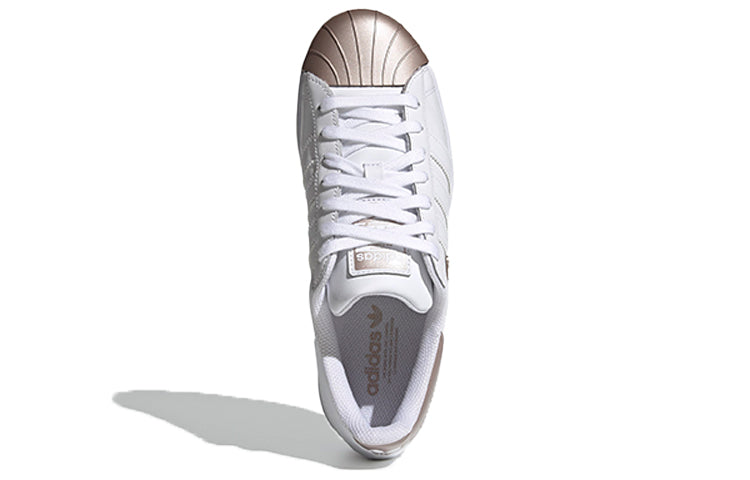 (WMNS) adidas originals Superstar Bold MT Shoes White/Brown G58918