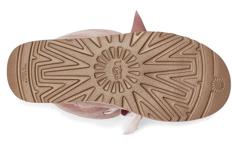 (WMNS) UGG Gita Bow Mini Cozy Stay Warm Plush Fleece Lined Pink 1098360-PCRY