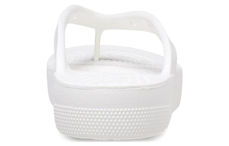 (WMNS) Crocs Classic Platform Flip Flop 'White' 207714-100