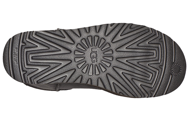 (WMNS) UGG Classic Mini Stud II Rivets Snow Boots Grey 1119101-CHRC