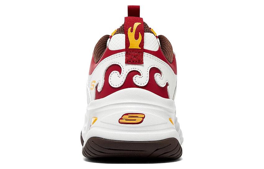 (WMNS) Skechers D'LITES 4.0 'White red' 800006-NTRD