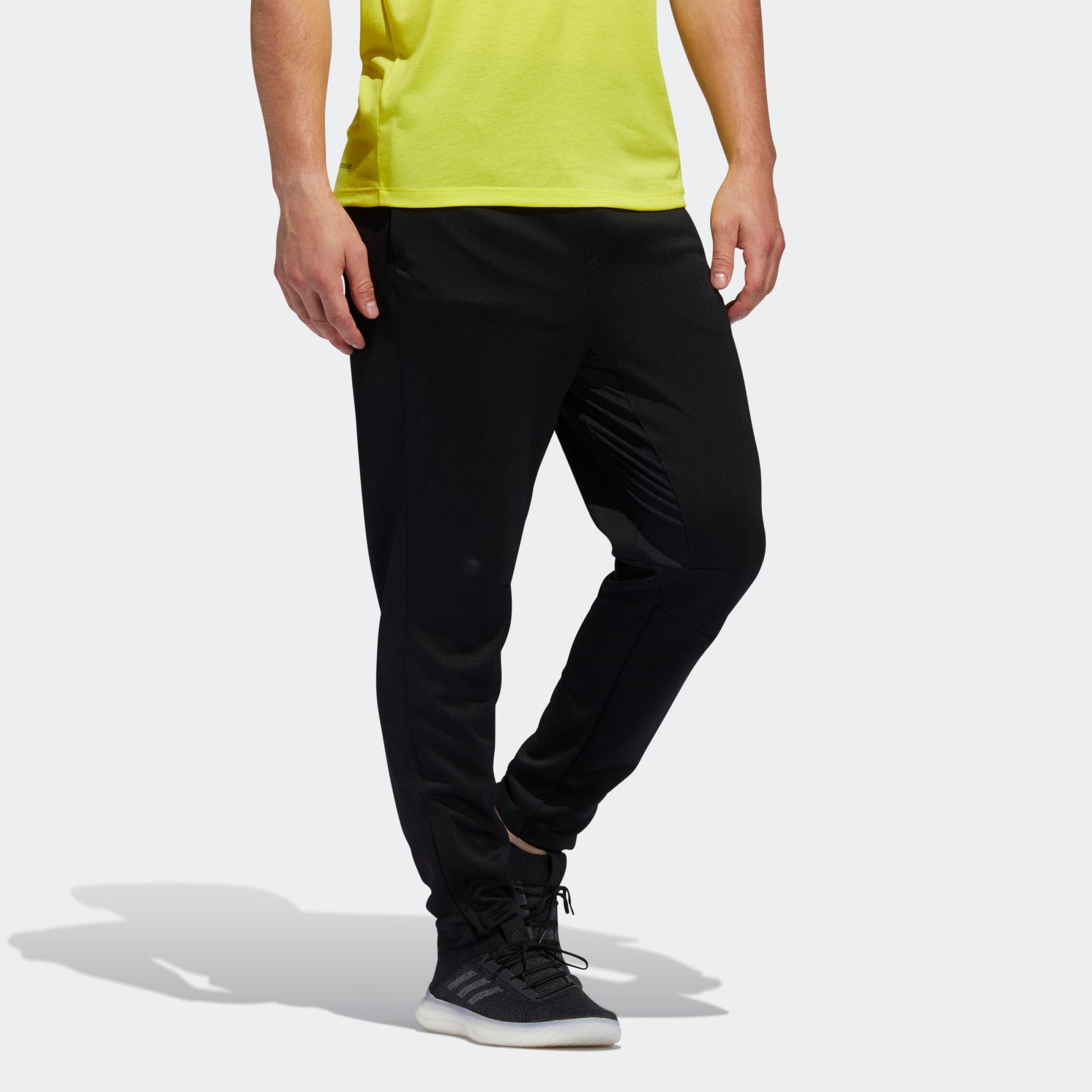 adidas City Base Pant Solid Color Basic Sports Pants Black FJ5135