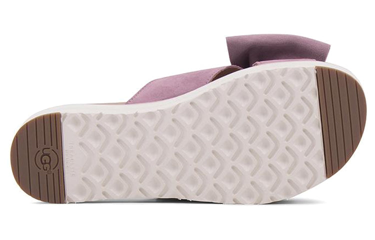 (WMNS) UGG Bow Open Toe Pink Red Slippers 1099803-PDW