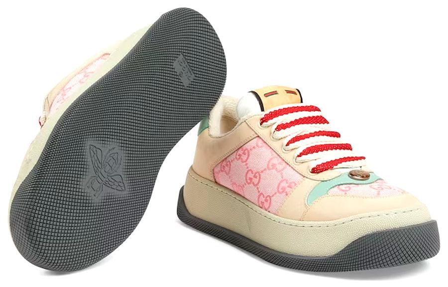 (WMNS) Gucci Screener Sneaker 'GG Monogram Beige Pink' 750633-FAB4C-5644