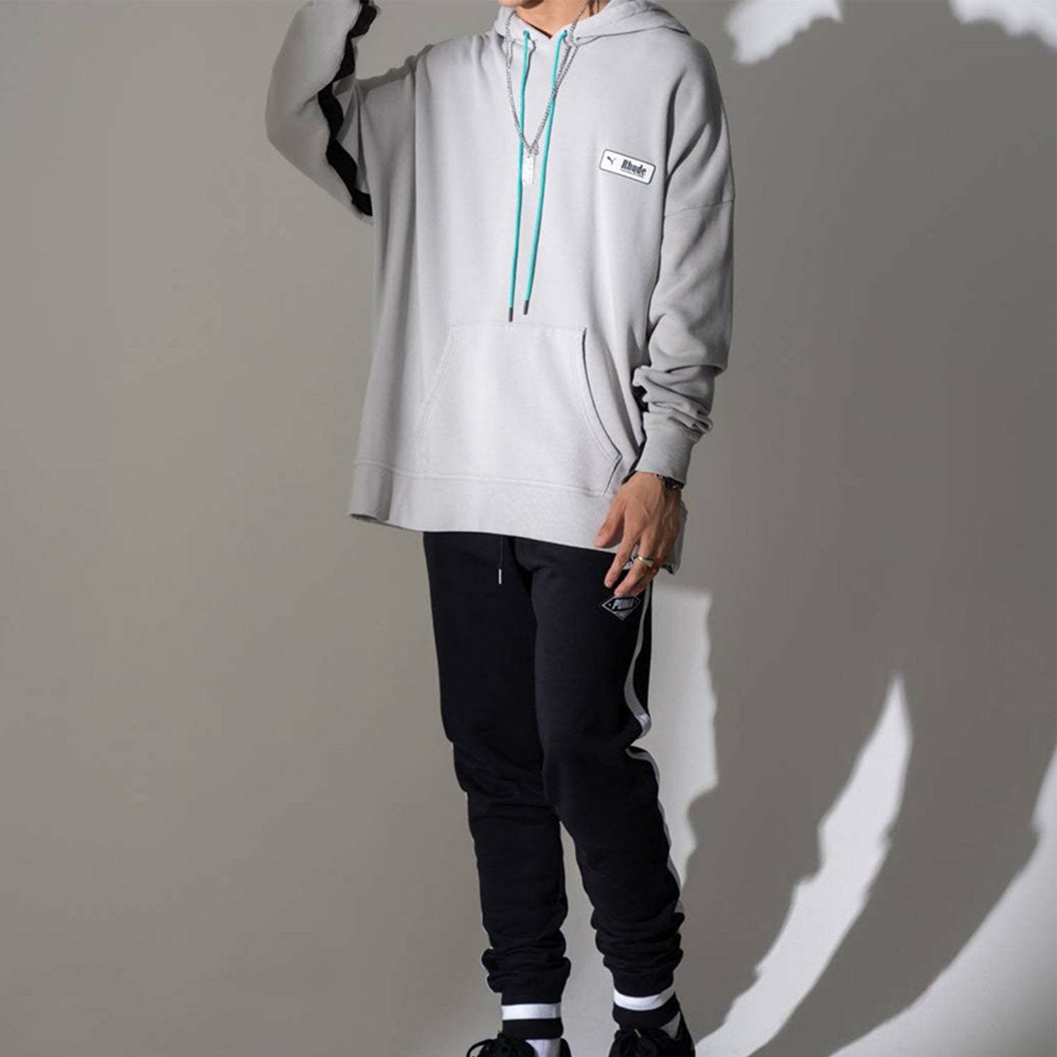 PUMA x RHUDE Series Knit Drawstring Gray 595346-09