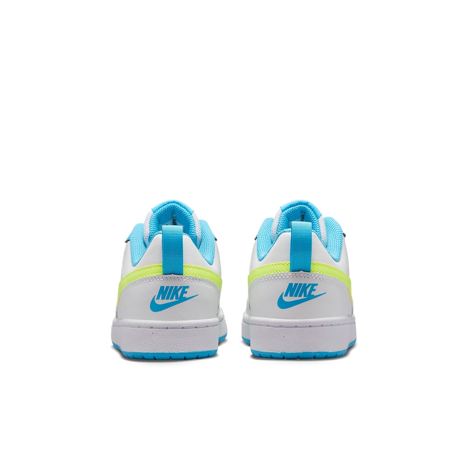(GS) Nike Court Borough Low 2 'White Baltic Blue Volt' BQ5448-122