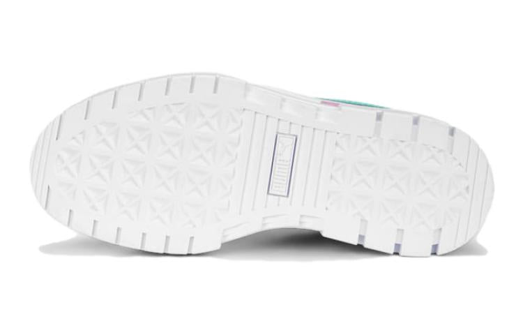 (GS) PUMA Mayze Leather 'White Mint' 384527-14