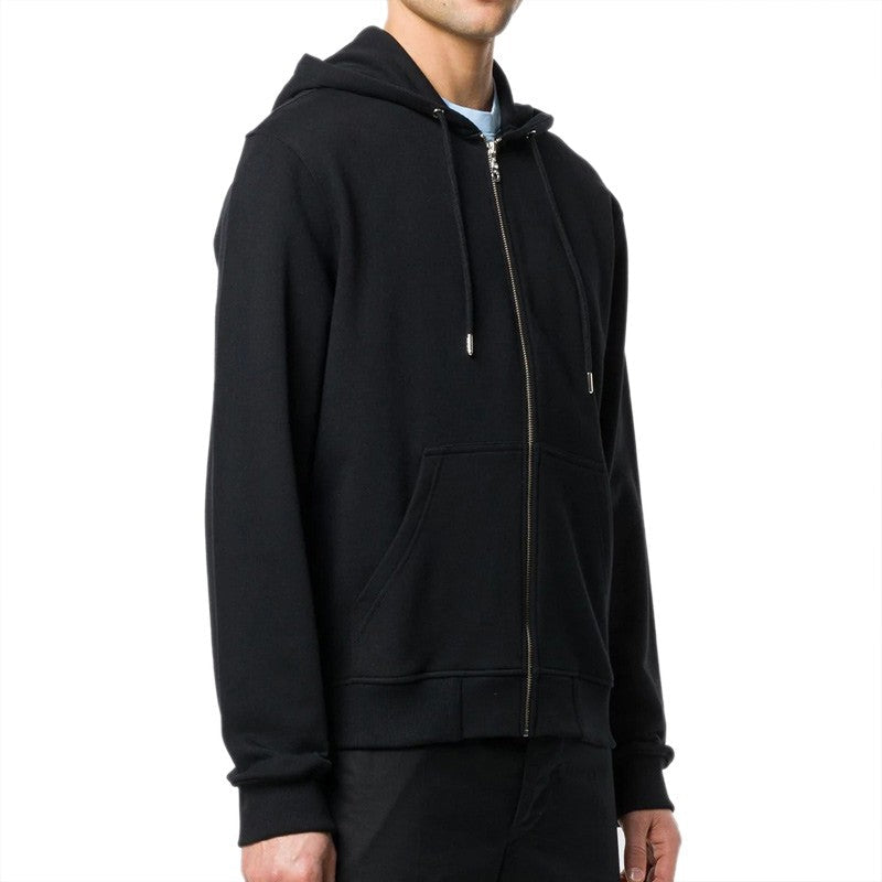 Men's KENZO Embroidered Hooded Zipper Black F955BL7214XA-99