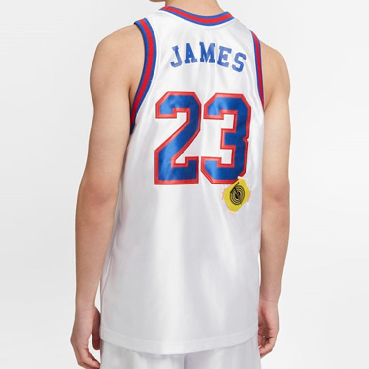 Nike NBA Large Dunk 2 Space Jam LeBron James 23 Large Jersey White CW4279-100