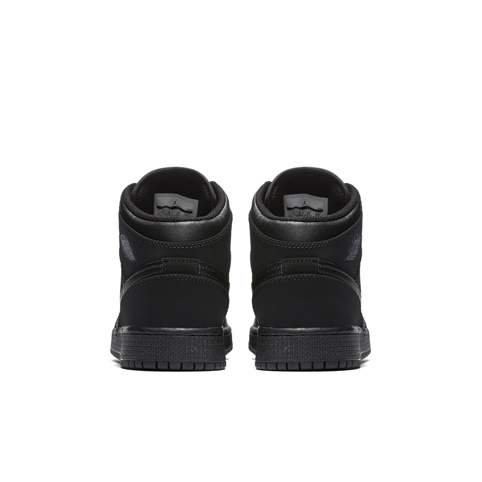 (GS) Air Jordan 1 Retro Mid 'Triple Black 2016' 554725-050