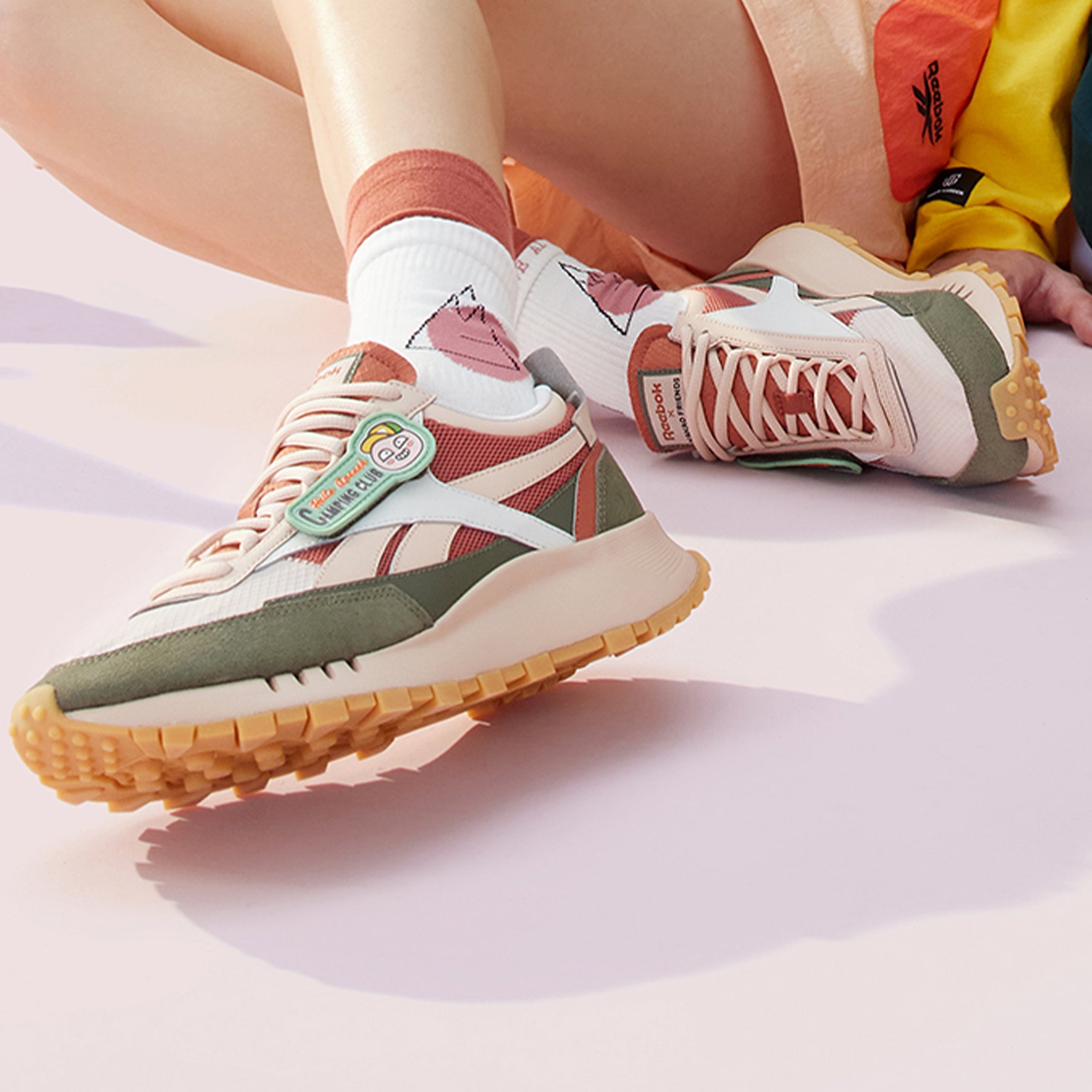 Reebok Kakao x Classic Leather Legacy 'Soft Ecru Hunter Green' GZ6150