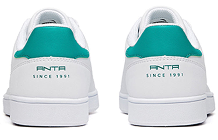 (WMNS) ANTA Life Series Sneakers Leather 'White Teal' 922048016-4
