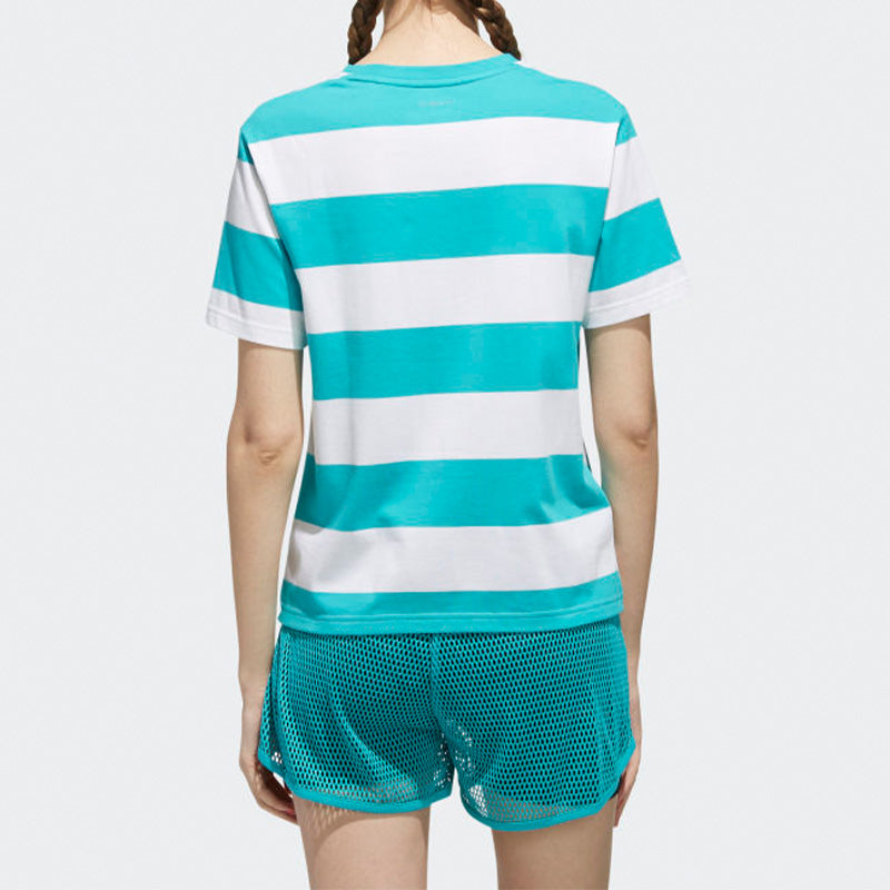 (WMNS) adidas neo CS TSHIRT Sports Round-neck Green DW7767