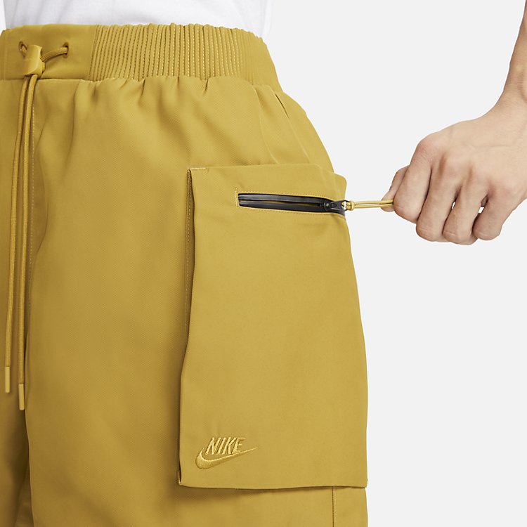 Nike NSW Tech Pack Woven Utility Shorts 'Mustard Yellow' FB7529-716