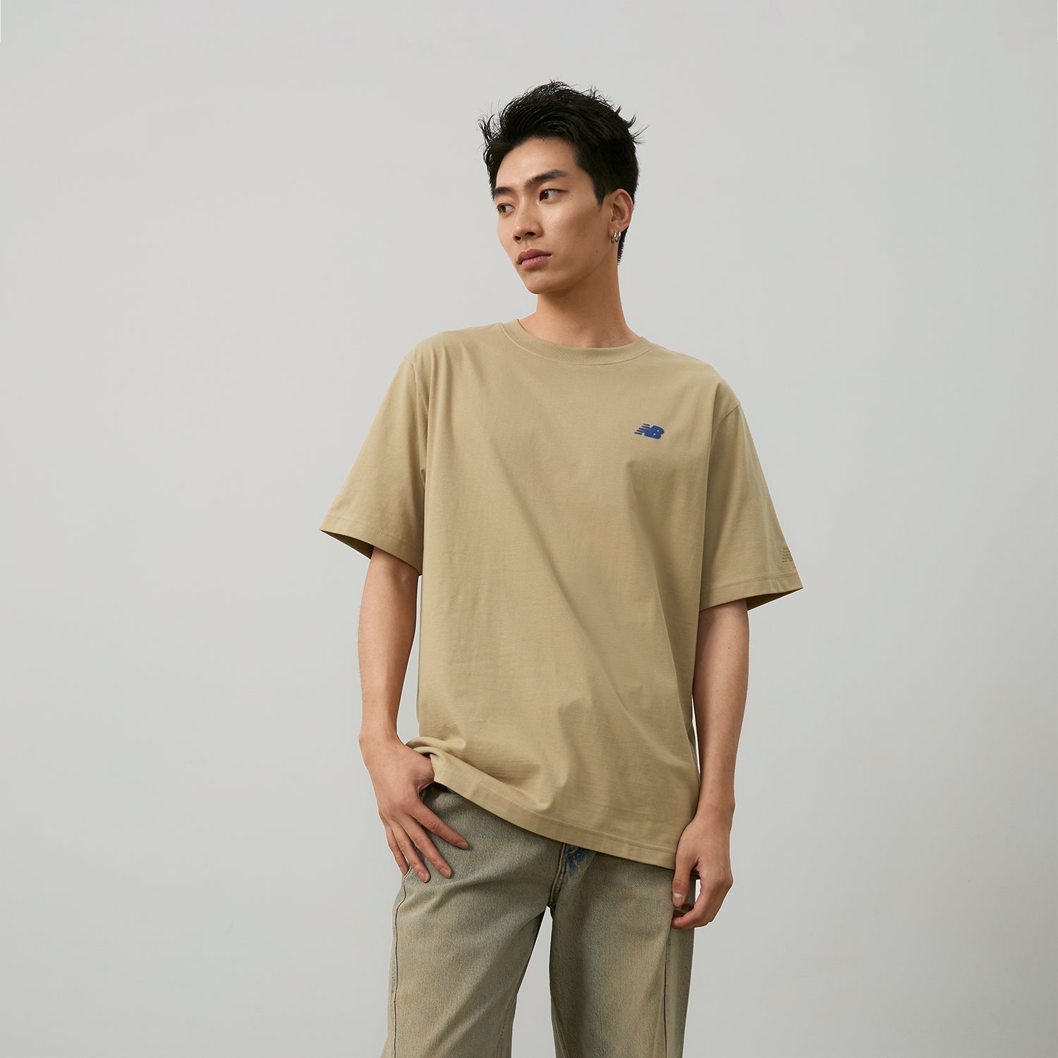 New Balance Running Graphic T-Shirt Asia Sizing 'Tan' NEE26121-LB