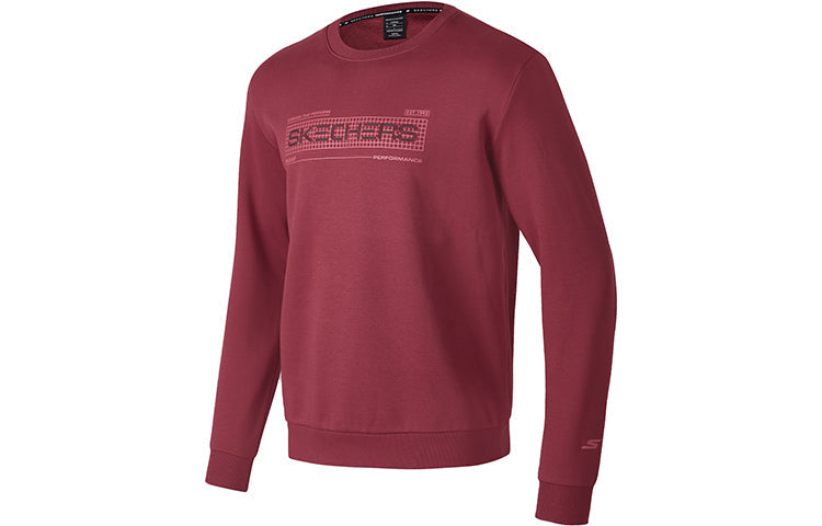 Skechers Letter Embroidered Thickened Round Neck Sweatshirt 'Multi-Color' P423M138