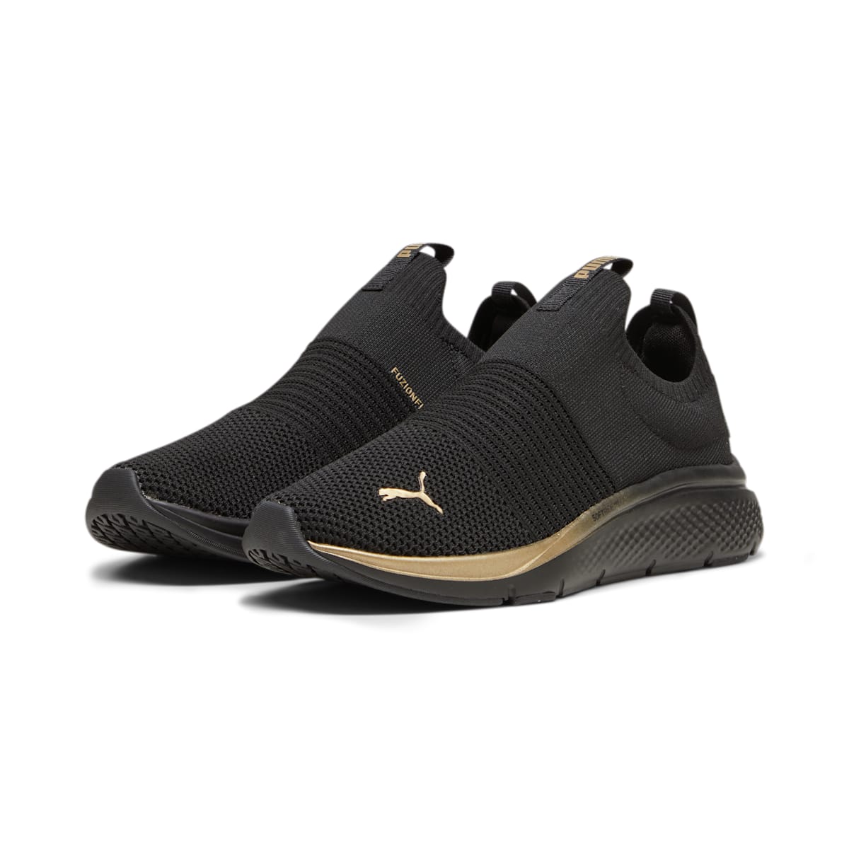 (WMNS) PUMA Softride Pro Echo Slip Metal Running Shoes 'Black' 378782-01
