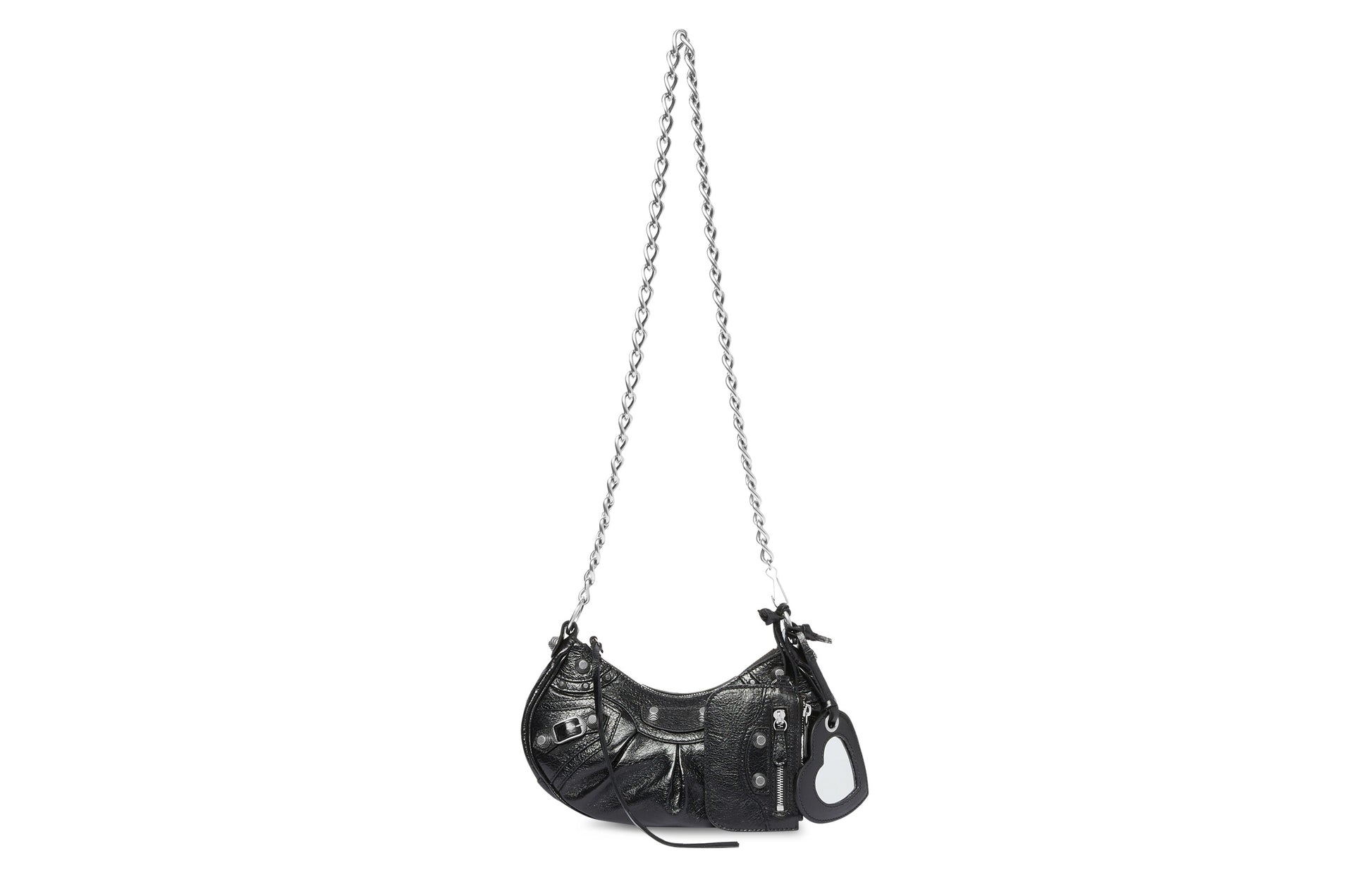 (WMNS) Balenciaga Le Cagole Xs Shoulder Bag With Chain 'Black' 7128131VG9Y1000