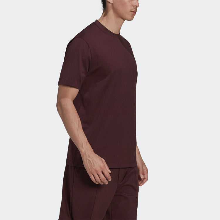 Men's Y-3 Casual Logo Round Neck Short Sleeve Red T-Shirt GK4504