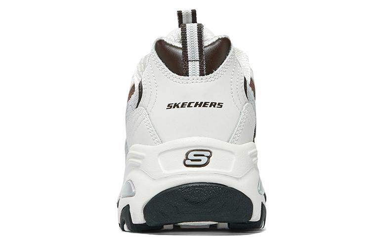 (WMNS) Skechers D'Lites 1.0 Shoes 'White Grey Brown' 896276-OWBR