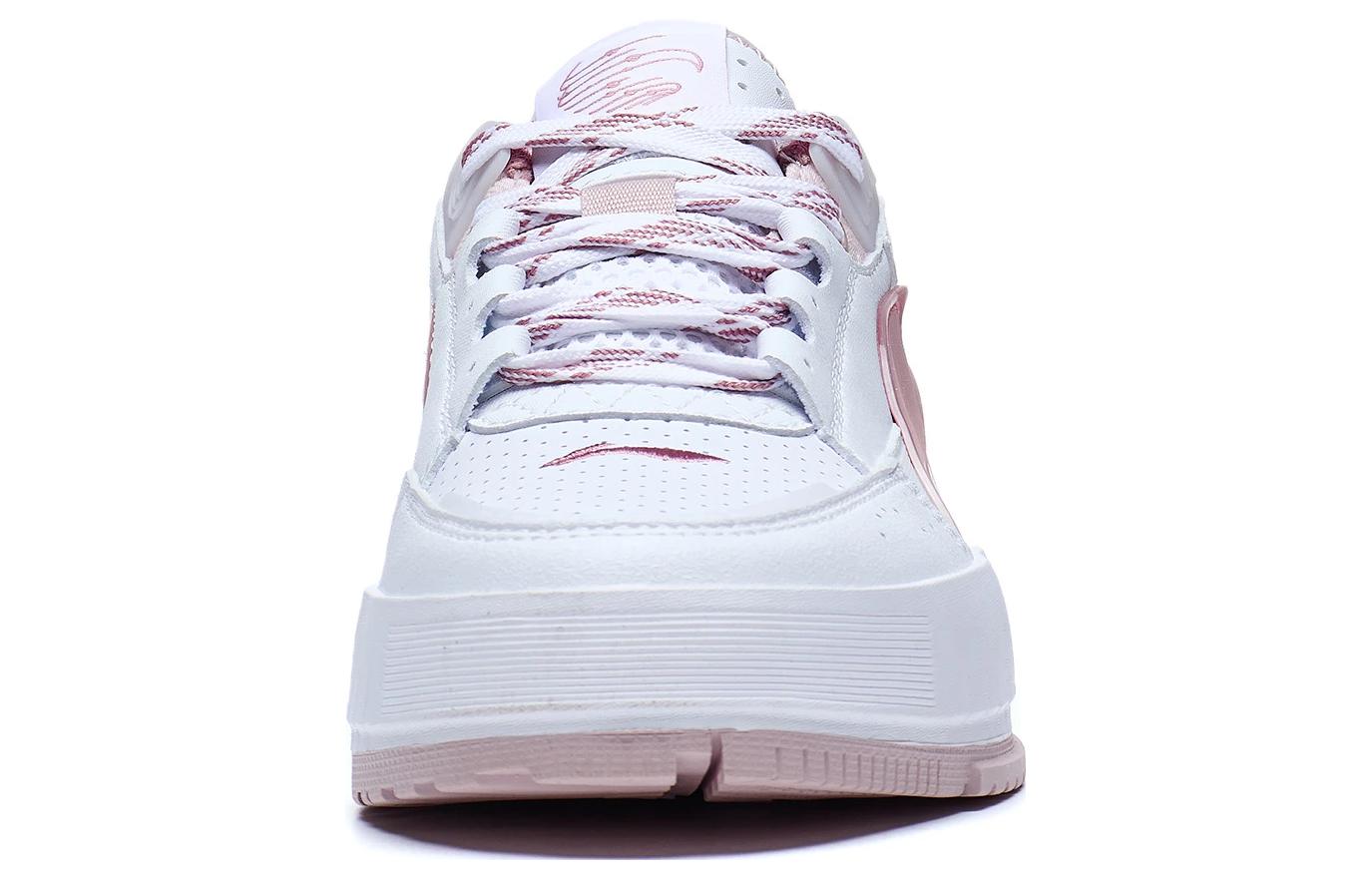(WMNS) Li-Ning Casual Skate Shoes 'White Pink' AGCT136-3
