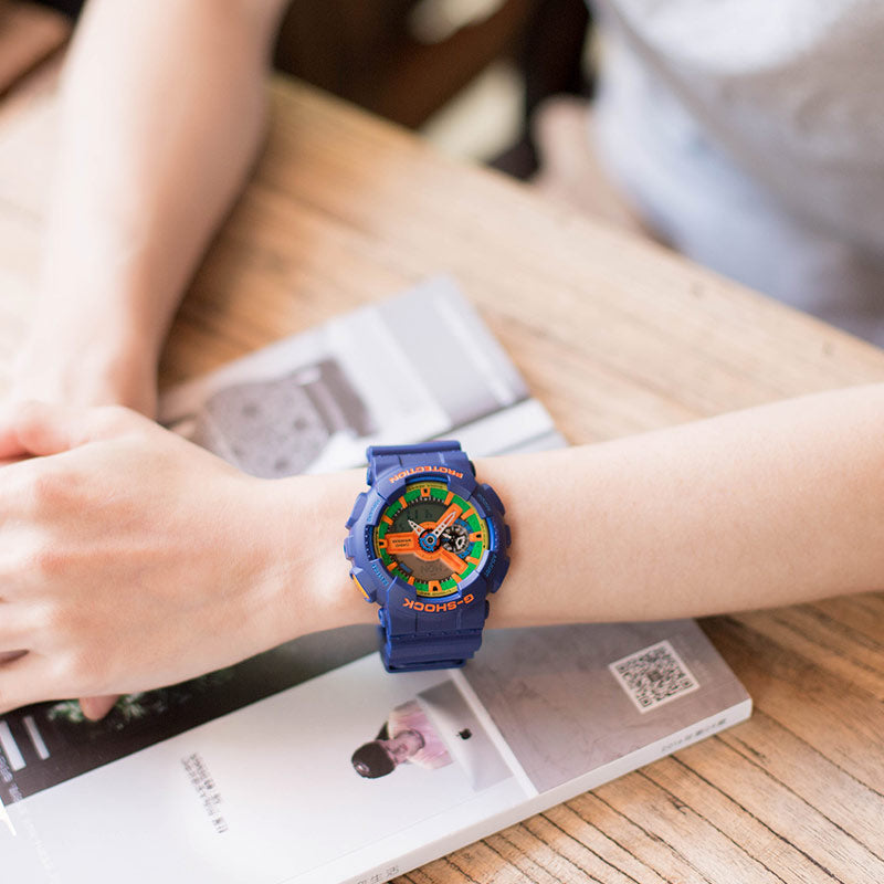 CASIO G-Shock Analog-Digital 'Blue' GA-110FC-2A