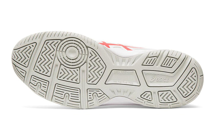 (GS) ASICS Court Slide 'White Red' 1044A007-101