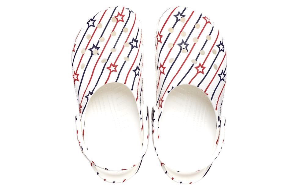 Crocs Classic Stars and Stripe Clog 'White Multi' 208877-94S