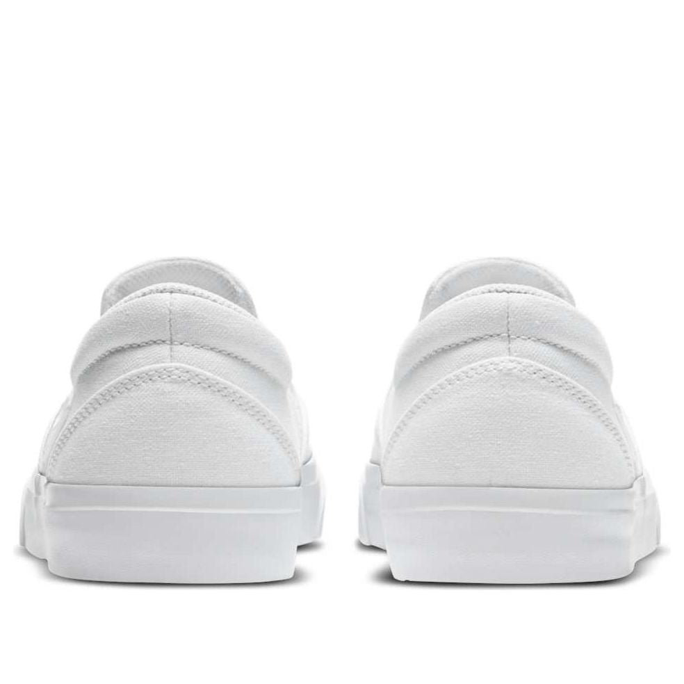 (WMNS) Nike Charge Canvas Slip-On SB 'Triple White' DA2607-100
