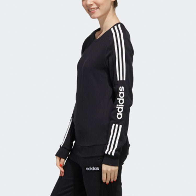 (WMNS) adidas neo Casual Round Neck Pullover Black EI4684