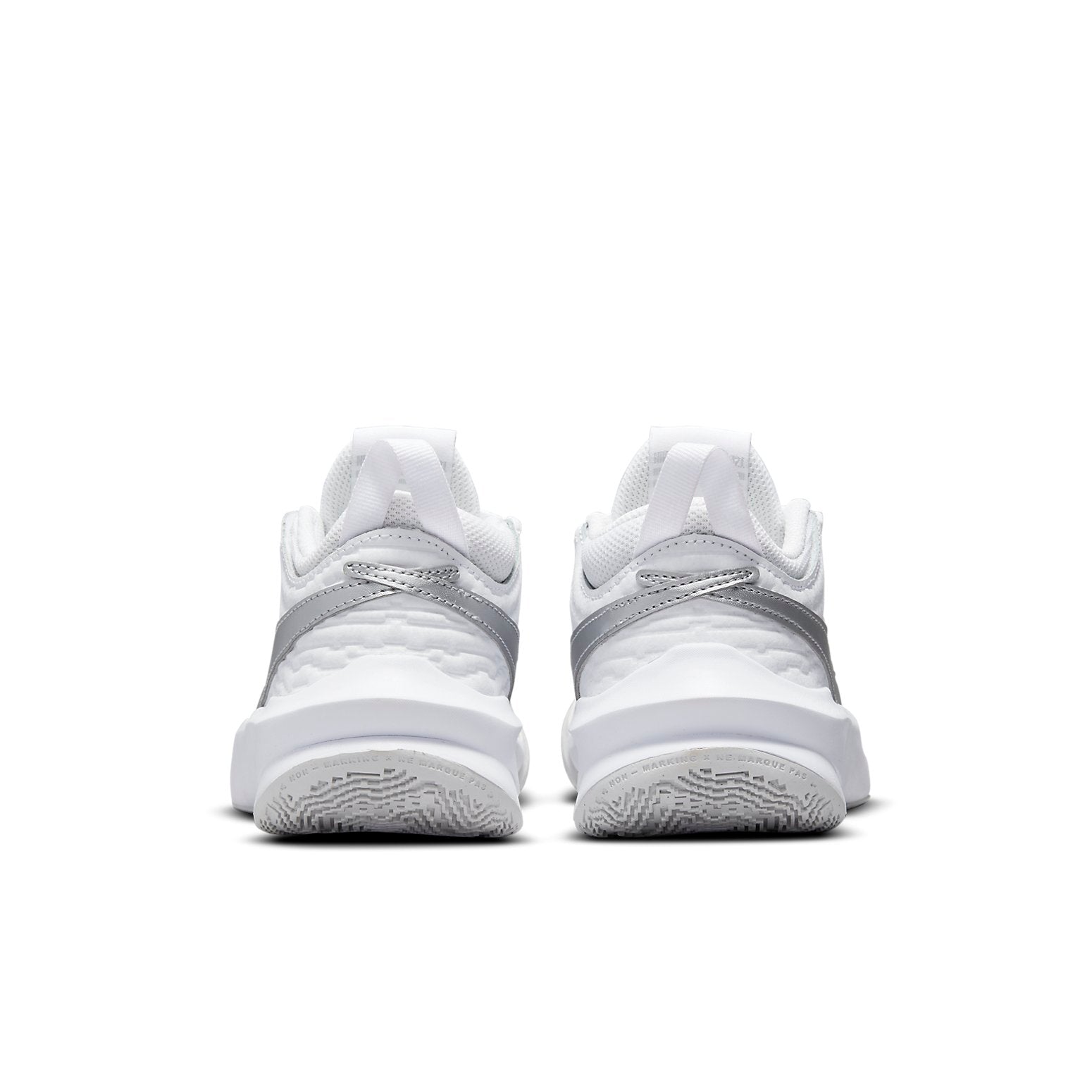 (GS) Nike Team Hustle D10 'White Metallic Silver' CW6735-100