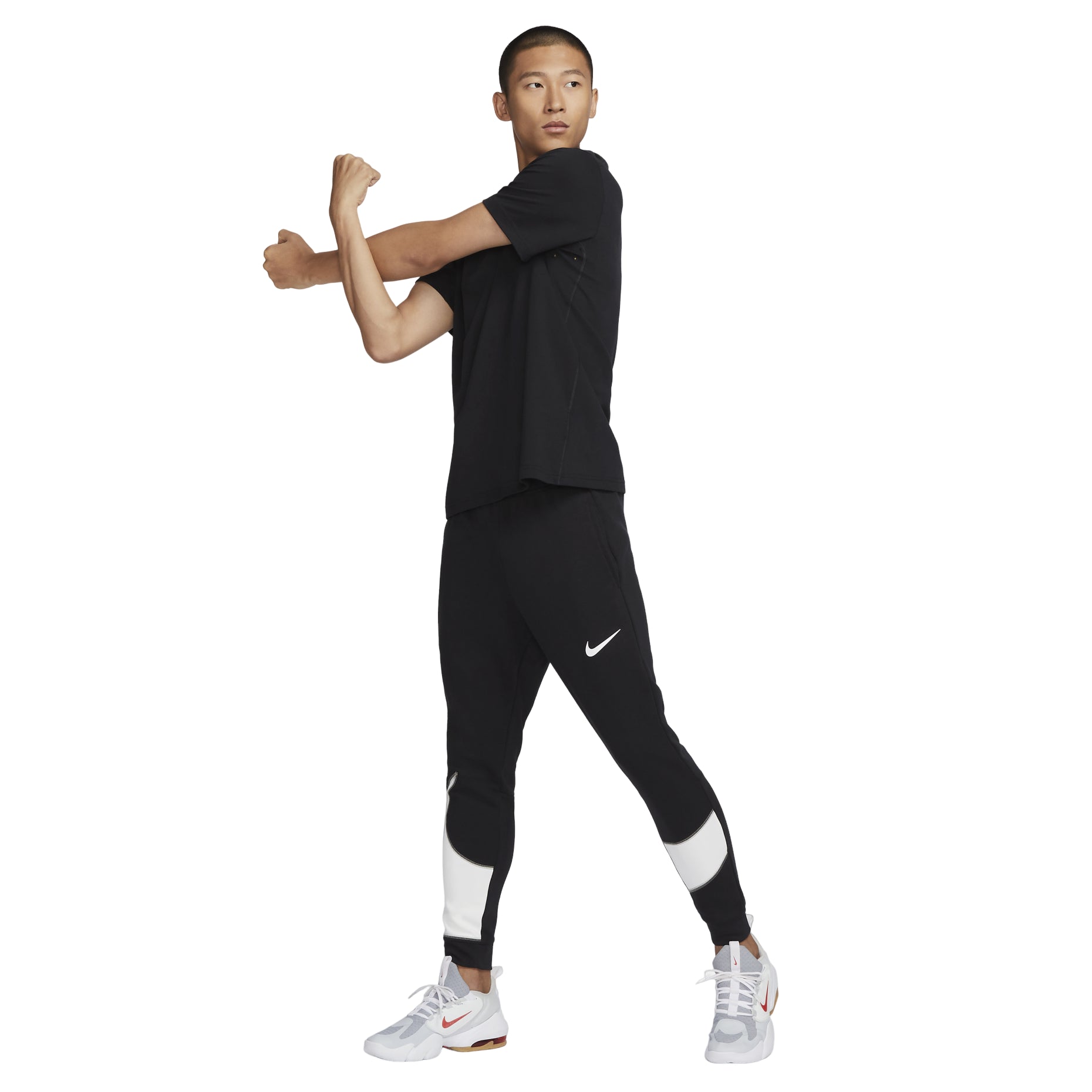 Nike Dri-FIT Jogging Pants 'Black White' FB8578-010