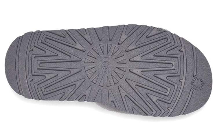 (WMNS) UGG Disco Slide Lightweight Cozy Thick Sole Gray Purple Colorblock 1112258-SAMT