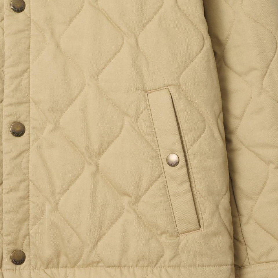 Burberry 25 Long Sleeved Quilted Gabardine Jacket 'Beige' 81101801