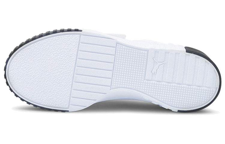 (WMNS) PUMA Cali Perforated Casual Board Shoes White/Black 375047-01