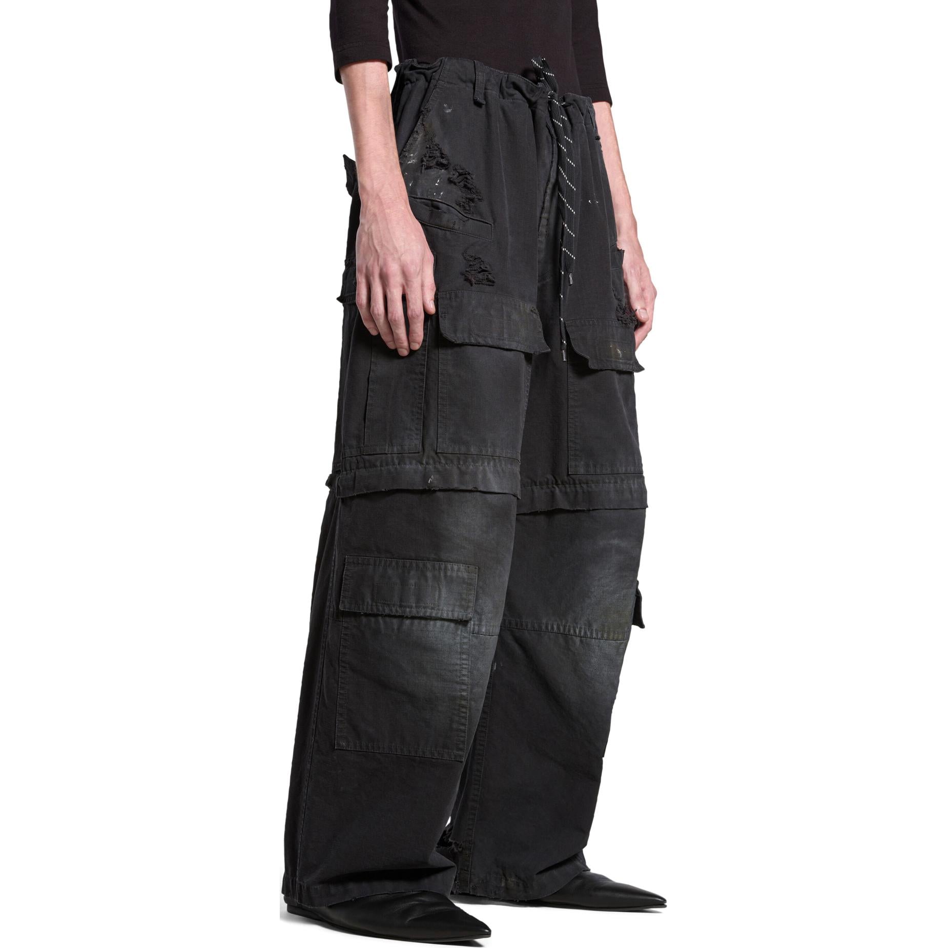 Balenciaga Large Cargo Pants 'Black' 790982TKP271000