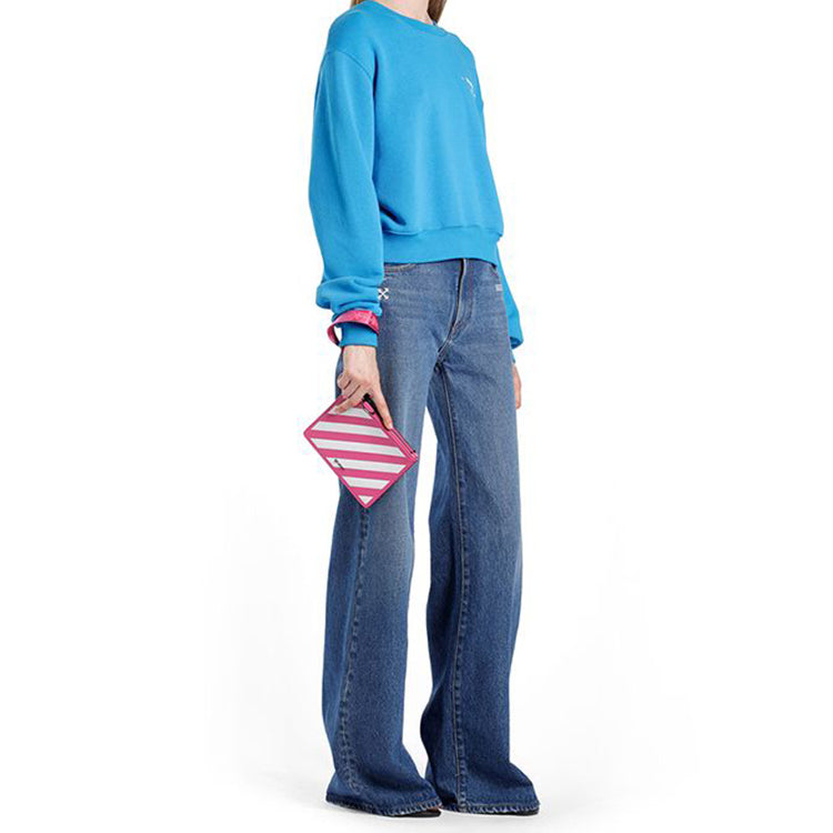 (WMNS) Off-White Contrasting Colors Stripe Pink OWNA048R194230822801
