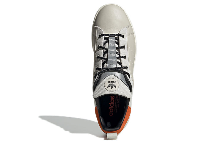 adidas originals Stan Smith Lightweight Cozy Casual Skate Shoes Unisex Gray Orange EE6665