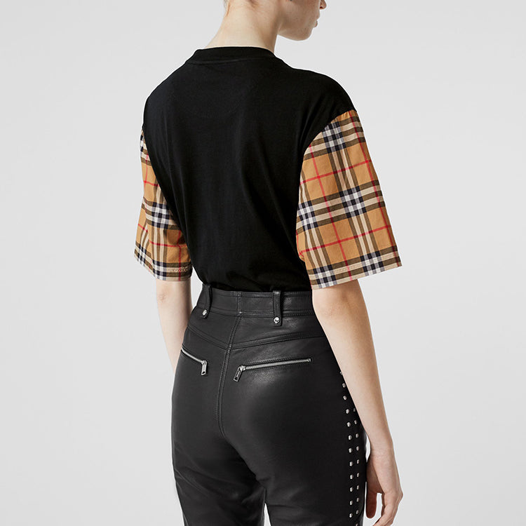 (WMNS) Burberry Vintage Check oversized in Black 80148951