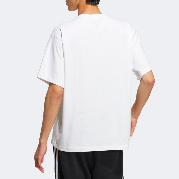 adidas originals SS22 Y2K Tee 1 Alphabet Logo Casual Sports Short Sleeve Unisex White HM7998