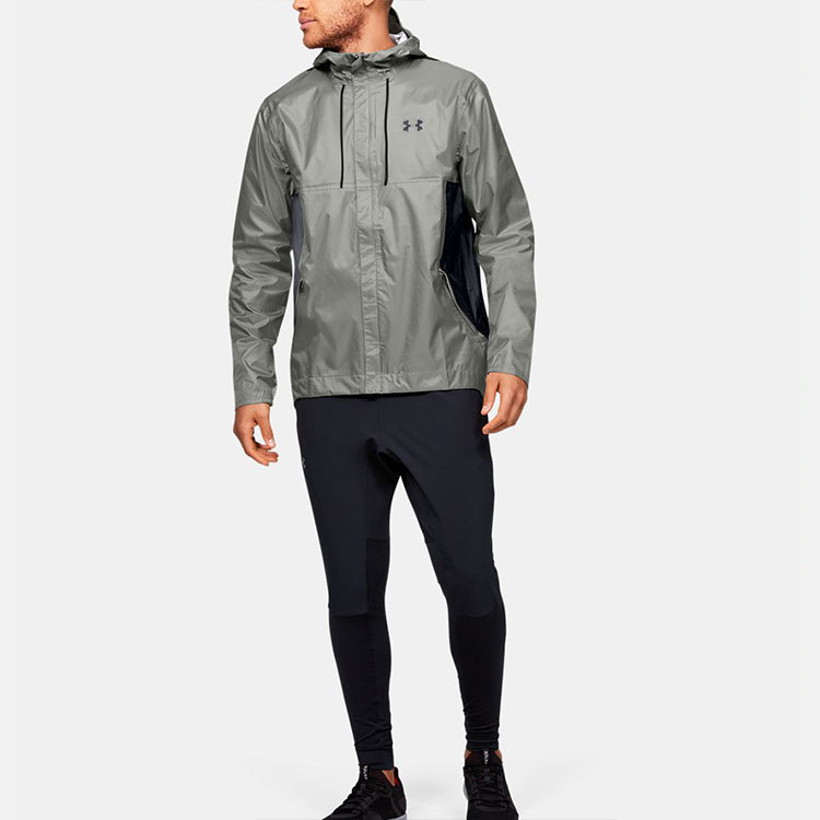 Men's Under Armour Cloudburst Shell Training Sports Jacket Green 1350950-388