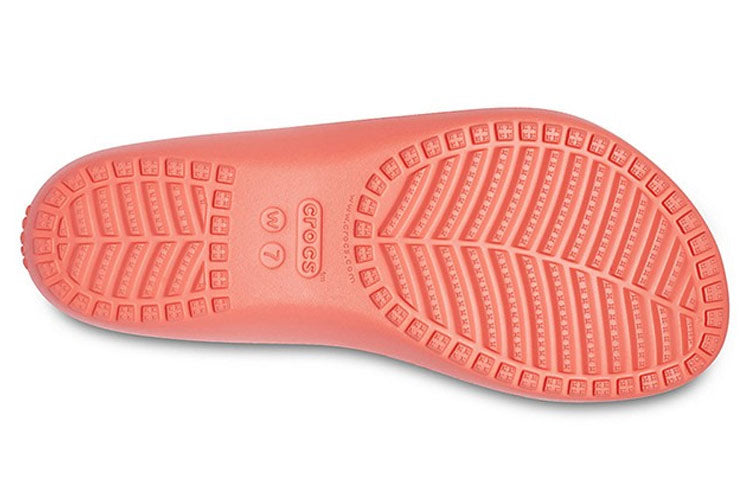 (WMNS) Crocs Orange Red Slippers 206756-6SL