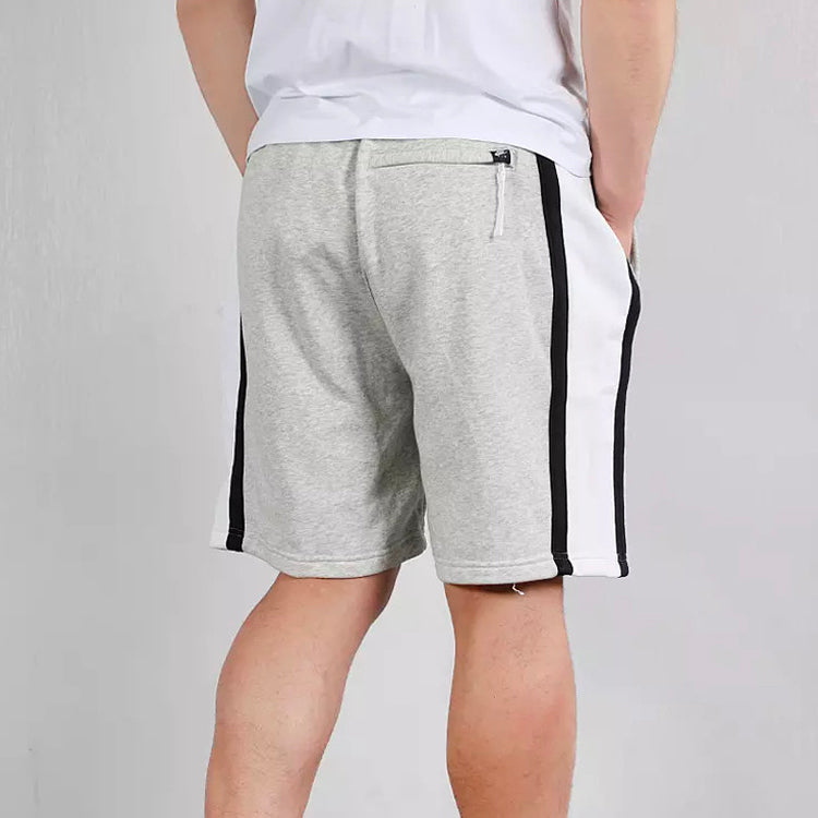 Nike Air French Terry Drawstring Zipper Pocket Casual Sports Shorts Gray CJ9948-050
