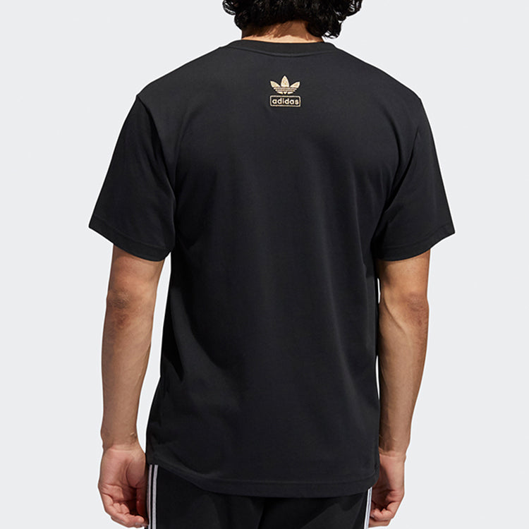 adidas originals Men s Road to Tokyo Trefoil Crew Neck Black GL5138