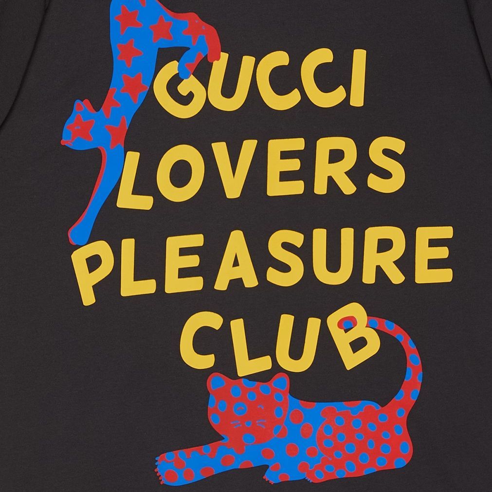 Gucci Cotton Jersey T-Shirt With Print 'Black' 616036-XJFWP-1142