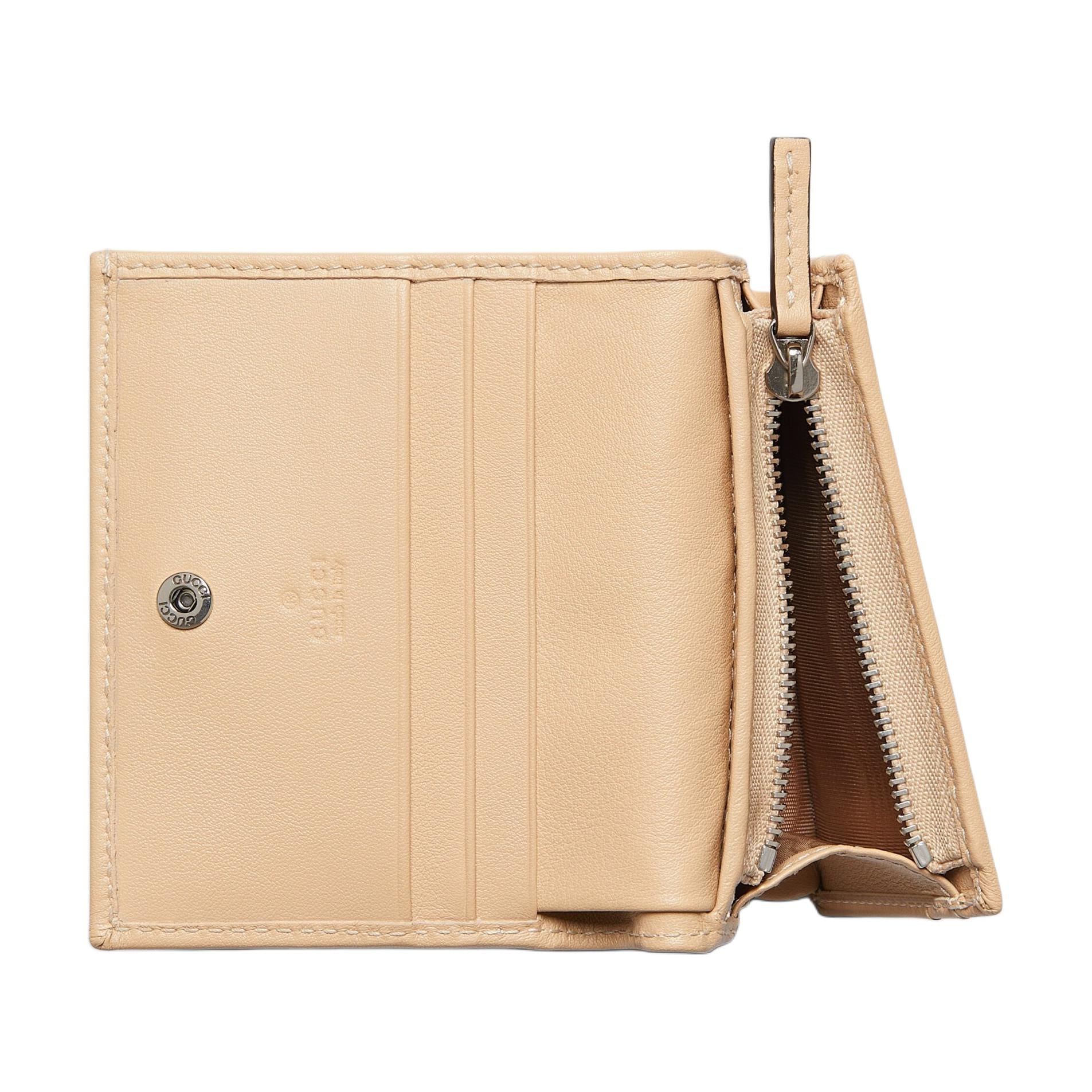 (WMNS) Gucci GG Marmont Card Case Wallet 'Light Beige' 790055-0QG0G-5701