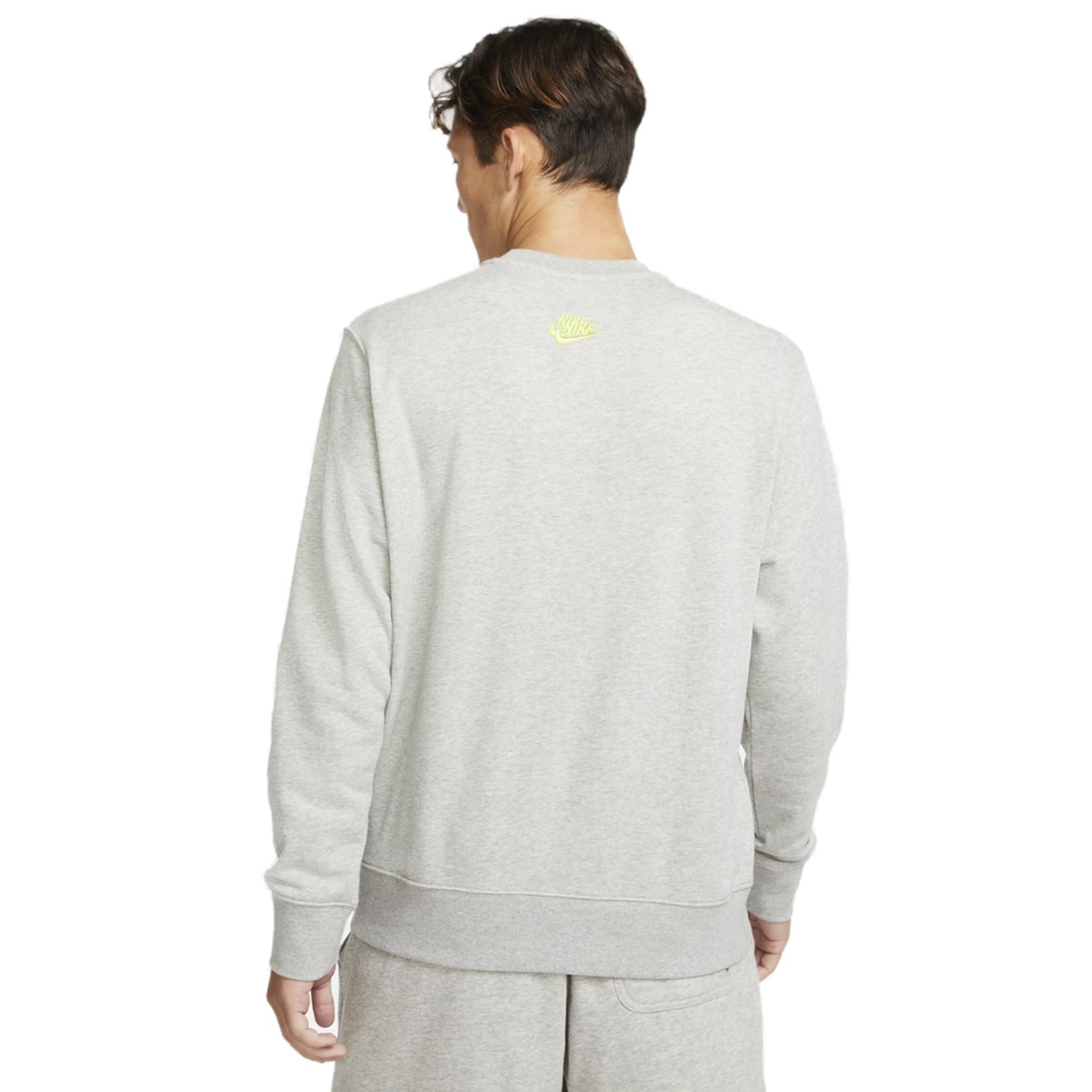 Men's Nike Contrasting Colors Logo Round Neck Pullover Autumn Gray DJ6915-063
