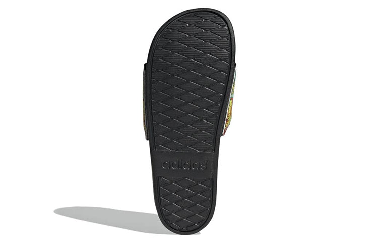 (WMNS) adidas Adilette Comfort Slide 'Black Floral' GW1049